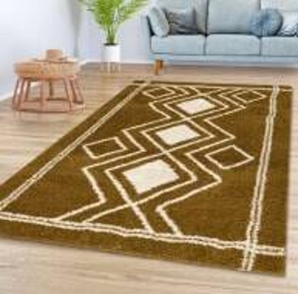 Ashton Rug - Mustard Cream 04