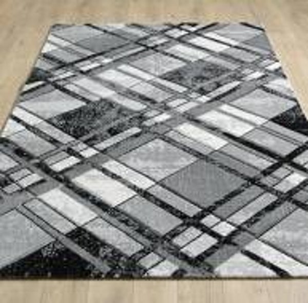 Accra Rug - Grey Black