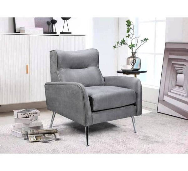 Katie Armchair Available in Silver, Grey, Mink