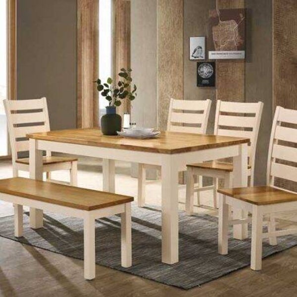 Chelsea Cream & Oak Set
