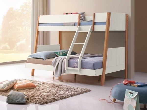 Rover Twin Bunk Oak And White Or Oak And Grey