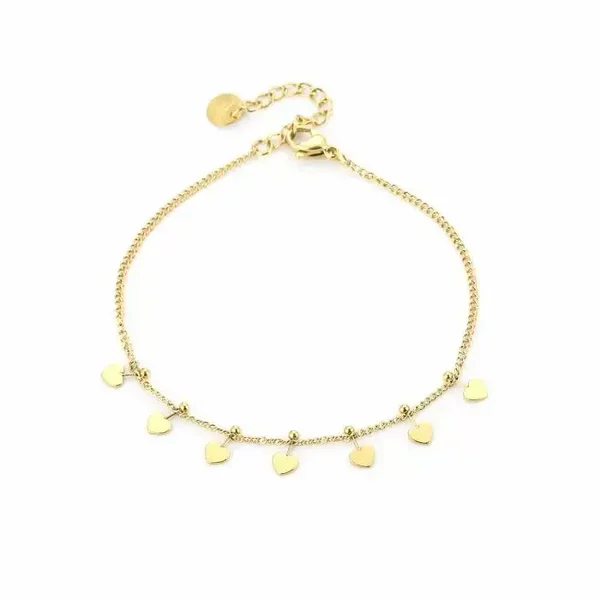 Armband Payfull hartjes  | Goud