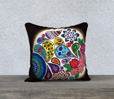 Coussin Lune Bleu
