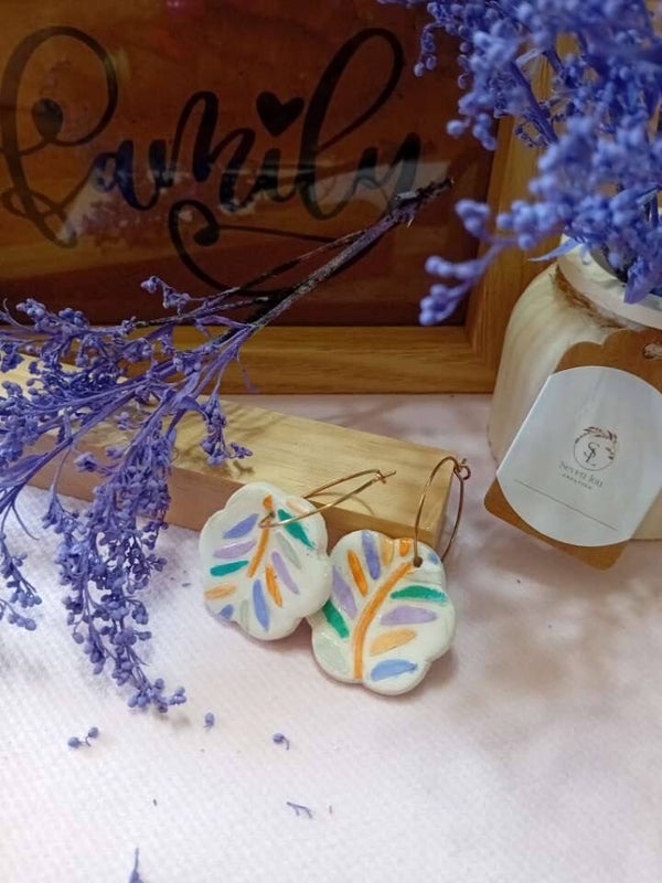 Boucles d'oreilles en argile