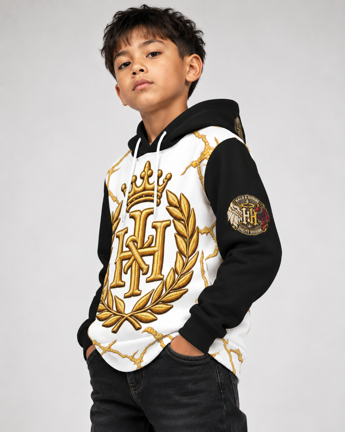 Halo & Horns Crowned Legacy  Hoodie