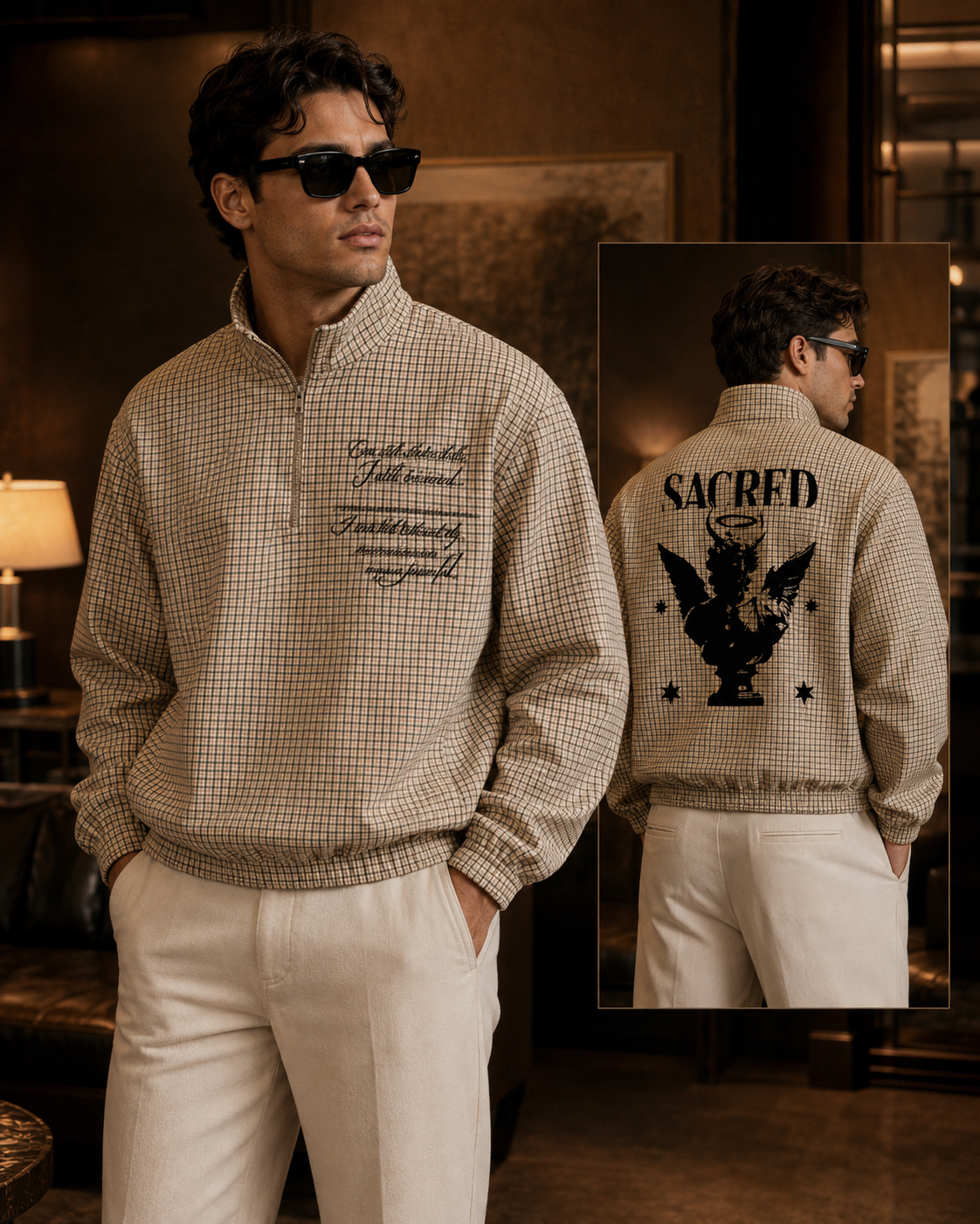 Sacred Grid Quarter-Zip