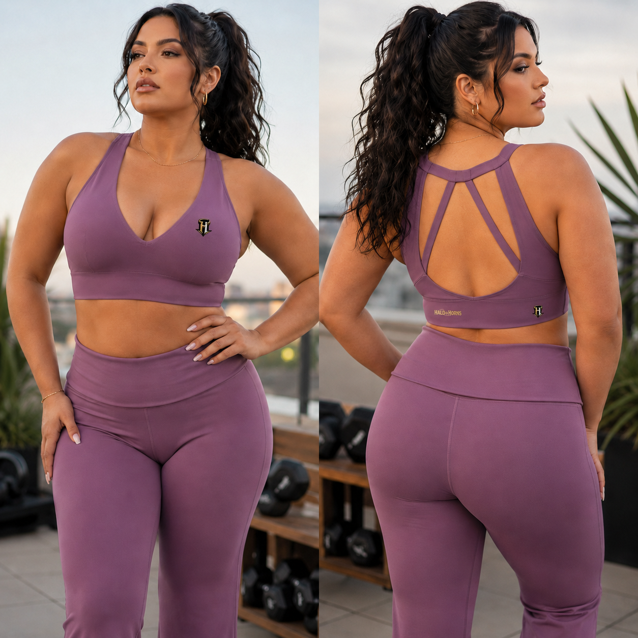 Dualform High Rise Flared Yoga Sets