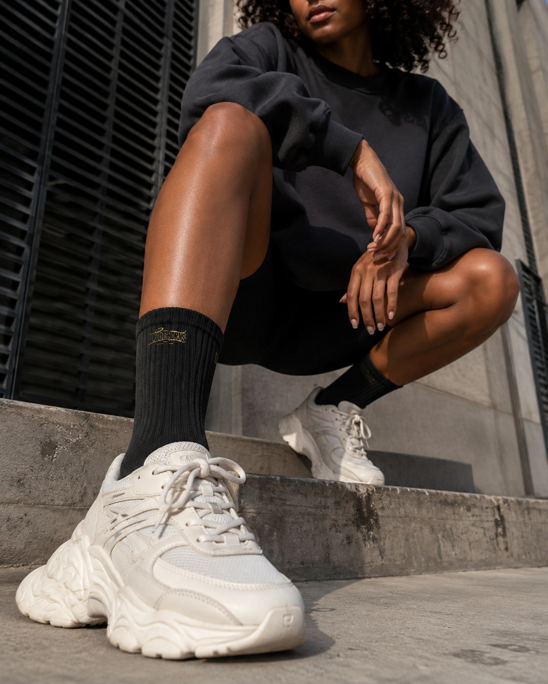 Halo & Horns Signature Embroidered Socks