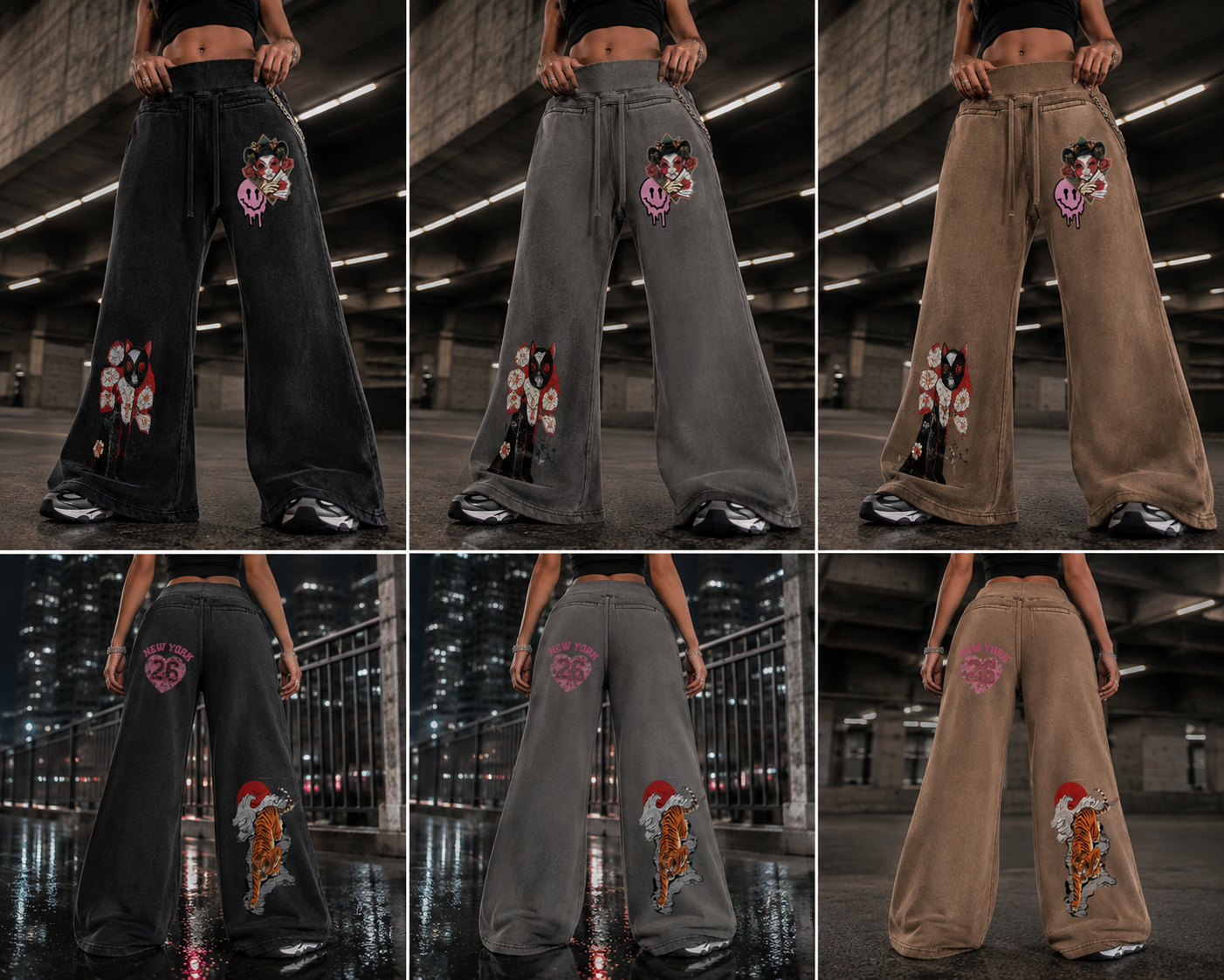 IZUKA INU — KAGE STREET FLARE PANTS