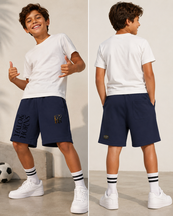 Halo & Horns Kids Essential Logo Shorts