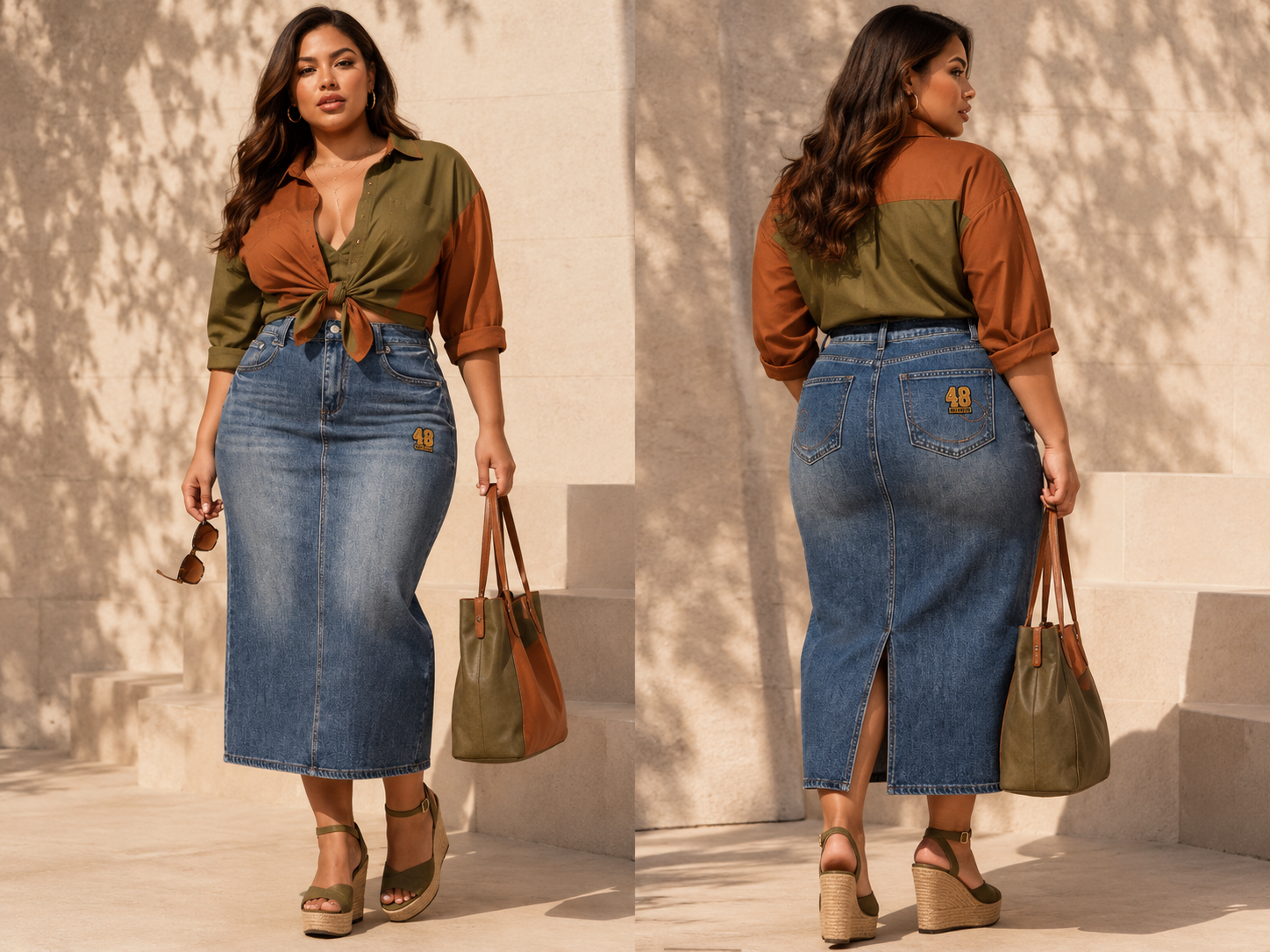 Metro48 48 Legacy Denim Maxi Skirt