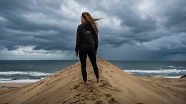The Voyager Quarter-Zip Performance Pullover Hoodie