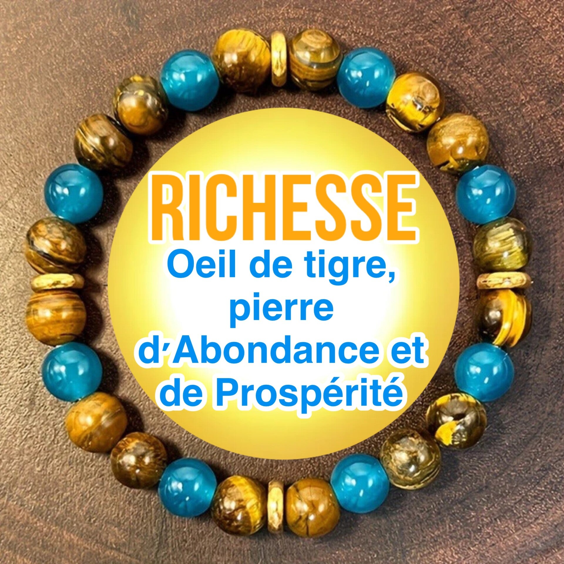 Pierre Turquoise et Oeil De Tigre