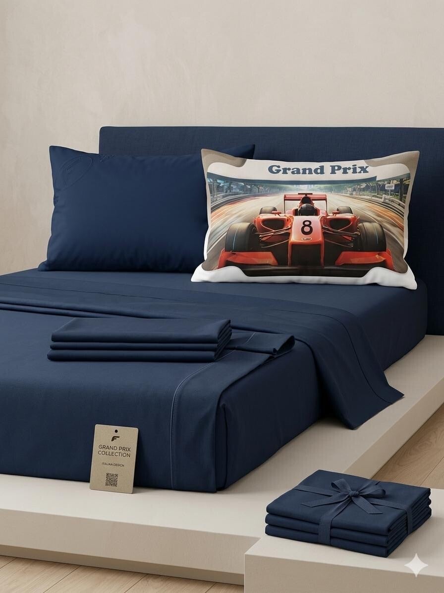 Completo letto singolo con federa digitale GrandPrix