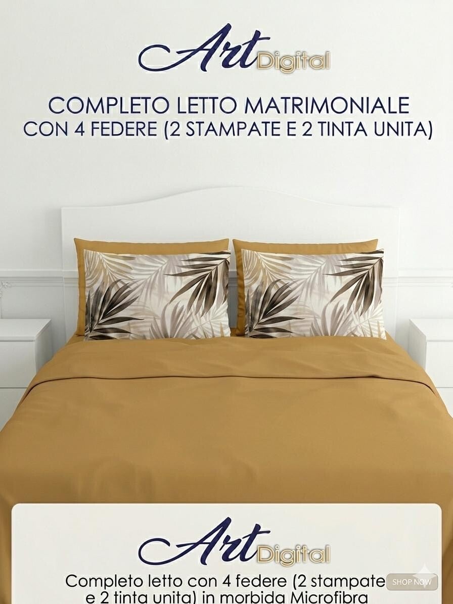 Completo letto matrimoniale stampato digitale
