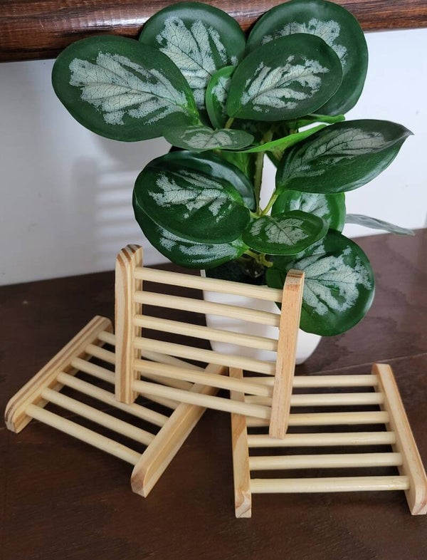 Porte savon en bois