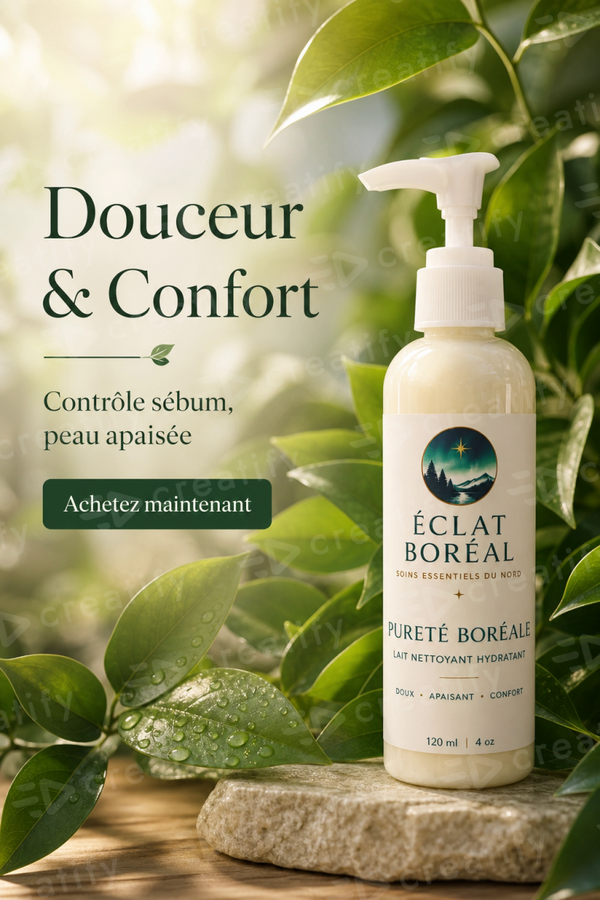 Pureté Boréal - Lait nettoyant hydratant