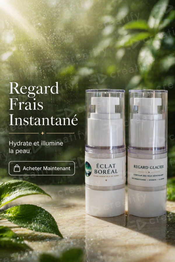 Regard Glacier - Contour des yeux défatiguant