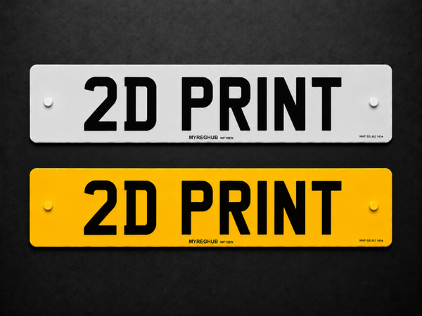 2D Standard Reg Plates - Road Legal
