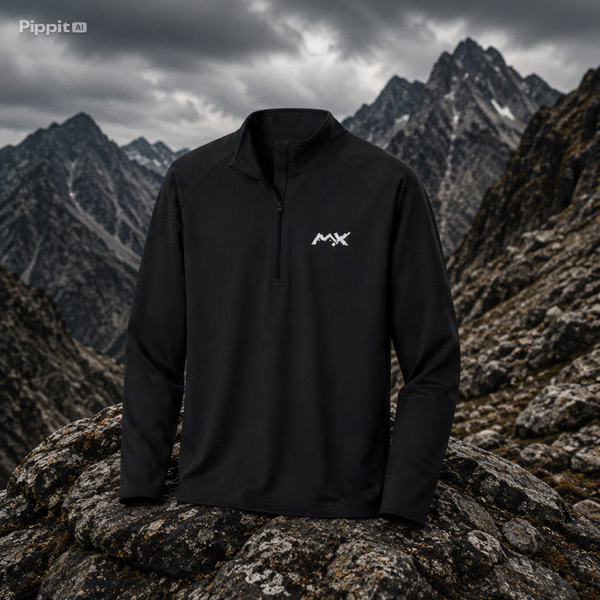 Mountain XPLR Embroidered Quarter-Zip Pullover | Performance Long Sleeve