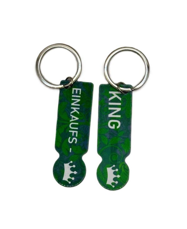 Chip für Einkaufswagen grün