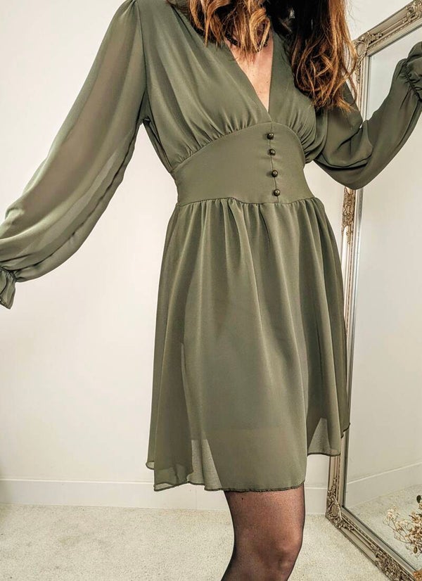 Robe courte unie Juliette (3 coloris)