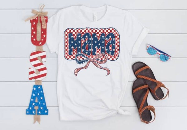 4th Of July Mama Gilden Graphic Shirt