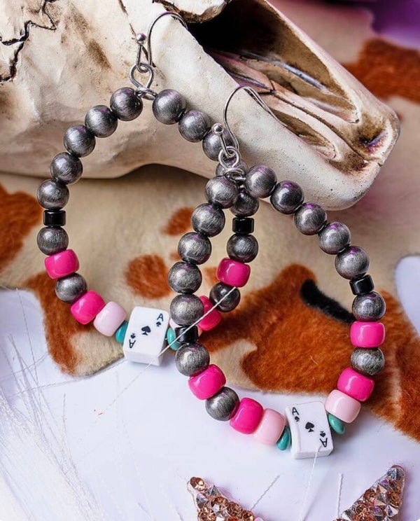 Ace Navajo Teardrop Hoop Earrings