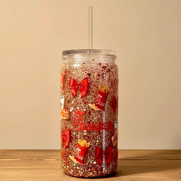 Chick Fil A 16oz Acrylic Snowglobe Tumber