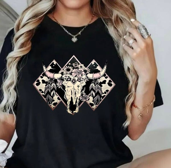Aztec Western Graphic T-Shirt