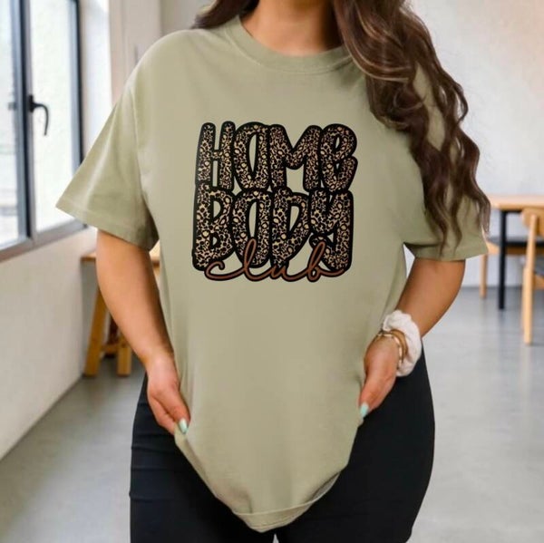 Home Body Club Cheetah Print Graphic Shirt