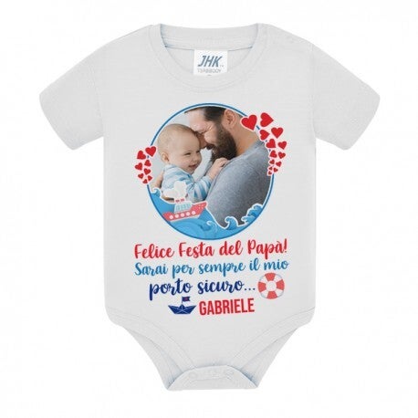 Body Personalizzato per Neonato/a – Idea Regalo Festa del Papà