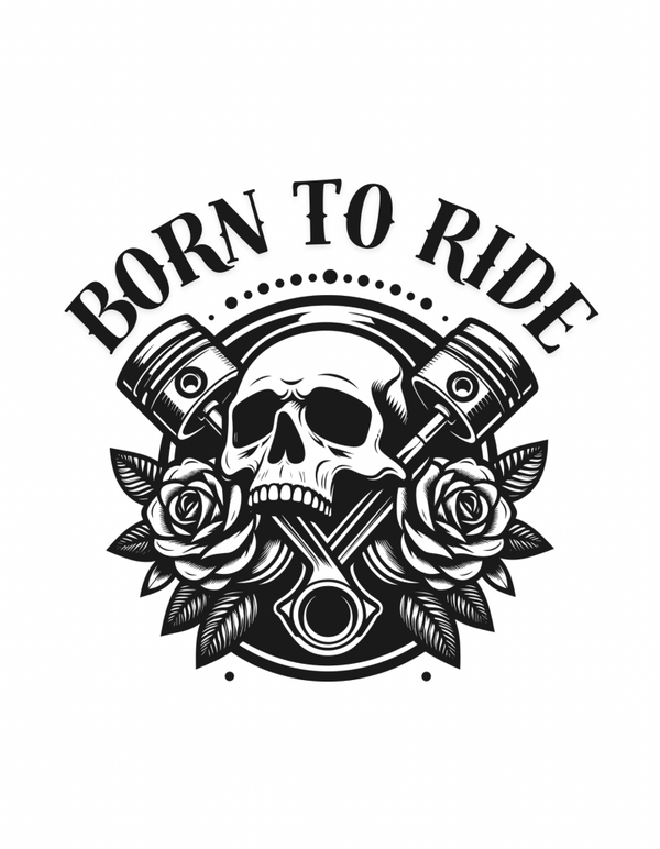 T-shirt Born to ride