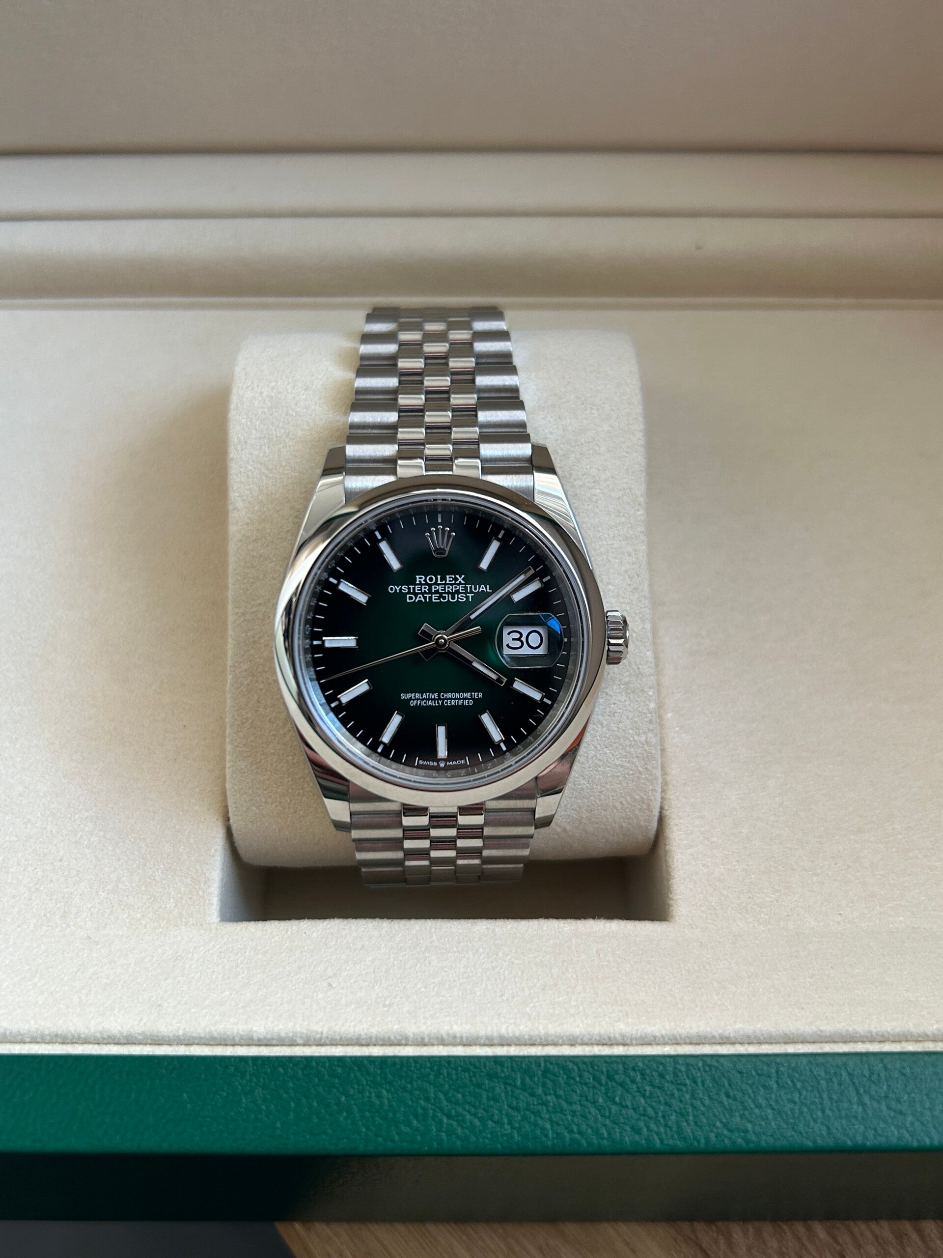 Rolex Datejust 36 New Green Dial