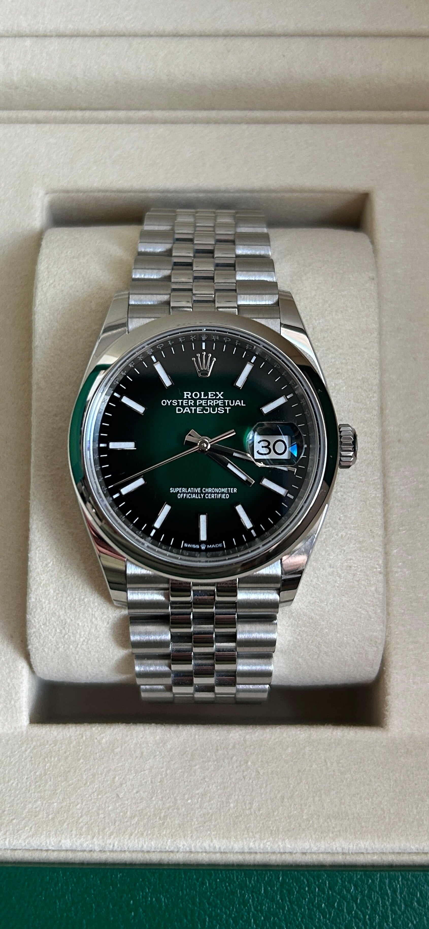 Rolex Datejust 36 New Green Dial
