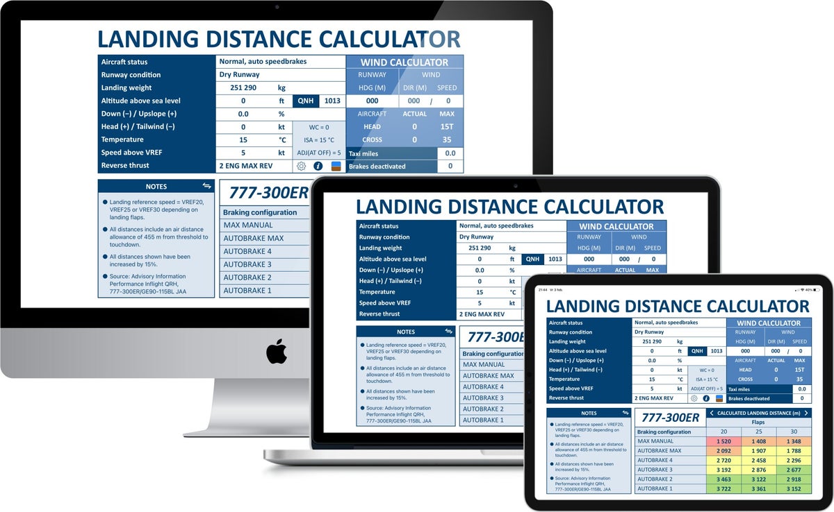 Landing Distance Calculator