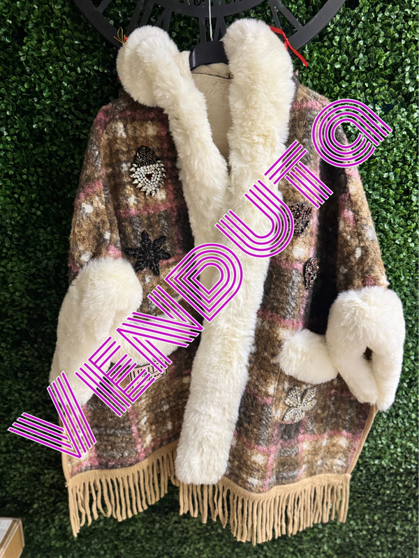 Mantella con cappuccio ABpink - "Limited Edition"