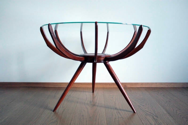 Carlo De Carli, Coffee table mod. Ragno, 1945 ca.