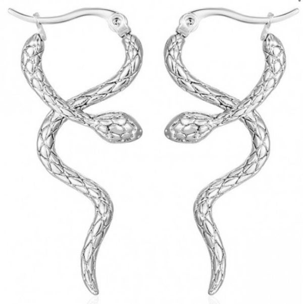 Grote snake oorbellen