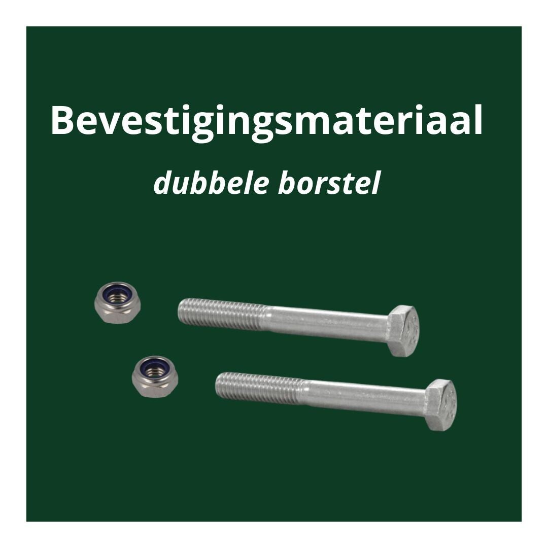 Dubbele bevestigingsset voor 2 borstels