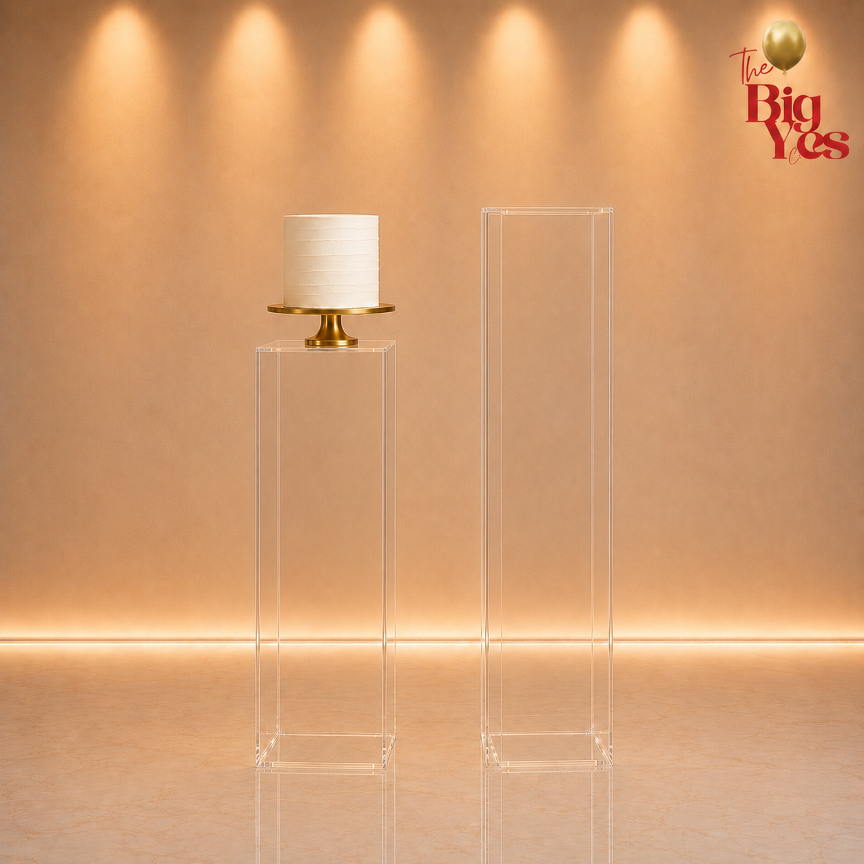 Acrylic Clear Square Plinths