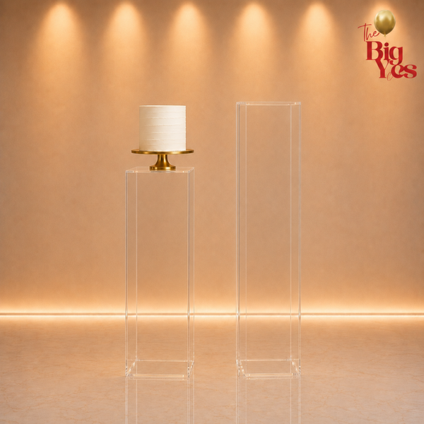 Acrylic Clear Square Plinths