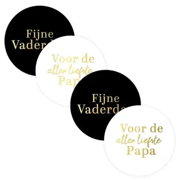 Stickers - Fijne vaderdag! - 4 stuks