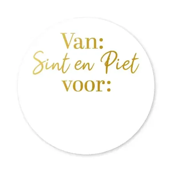 Stickers - Van Sint en Piet - 5 stuks