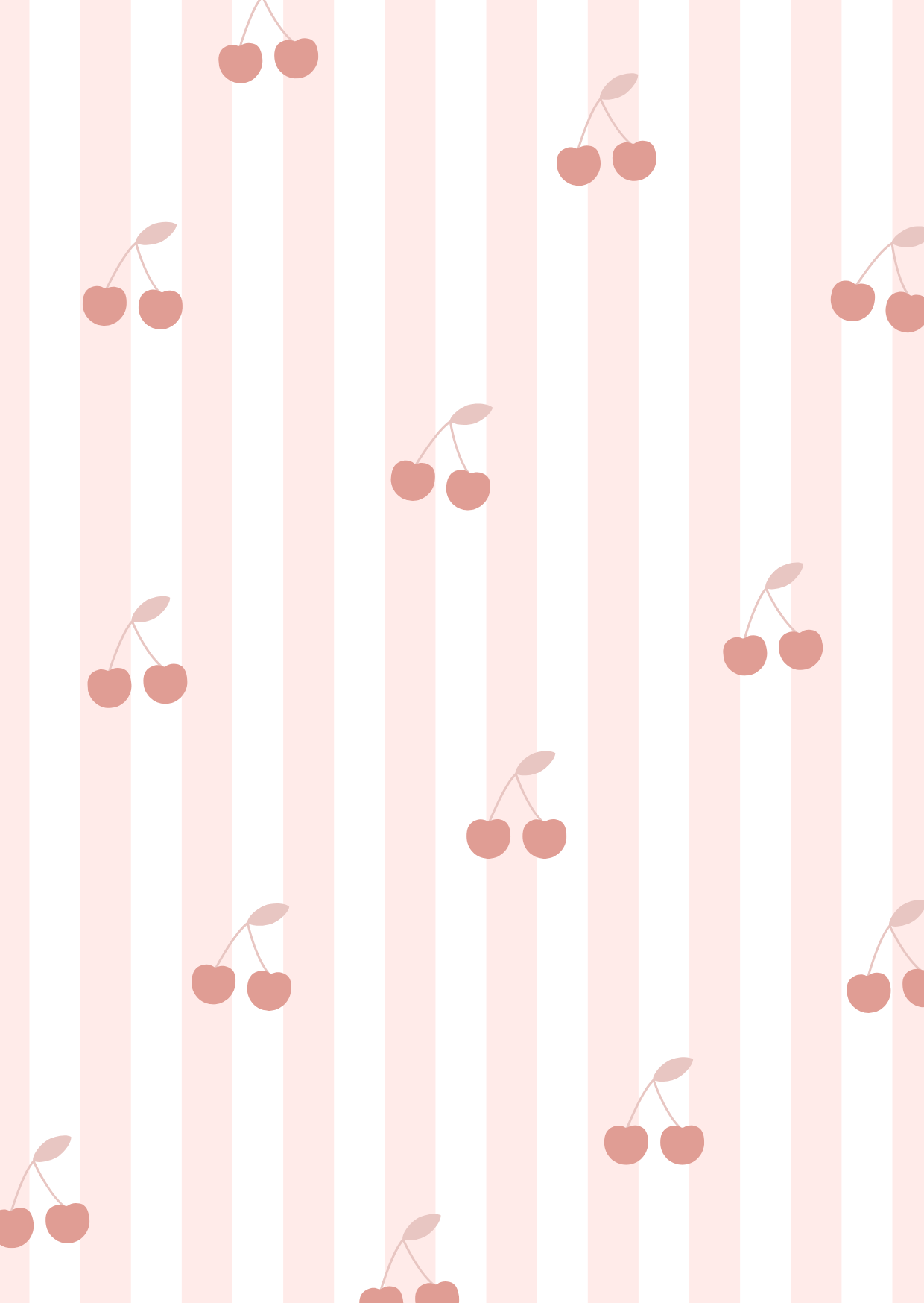 Blanco - Kersjes met roze streep