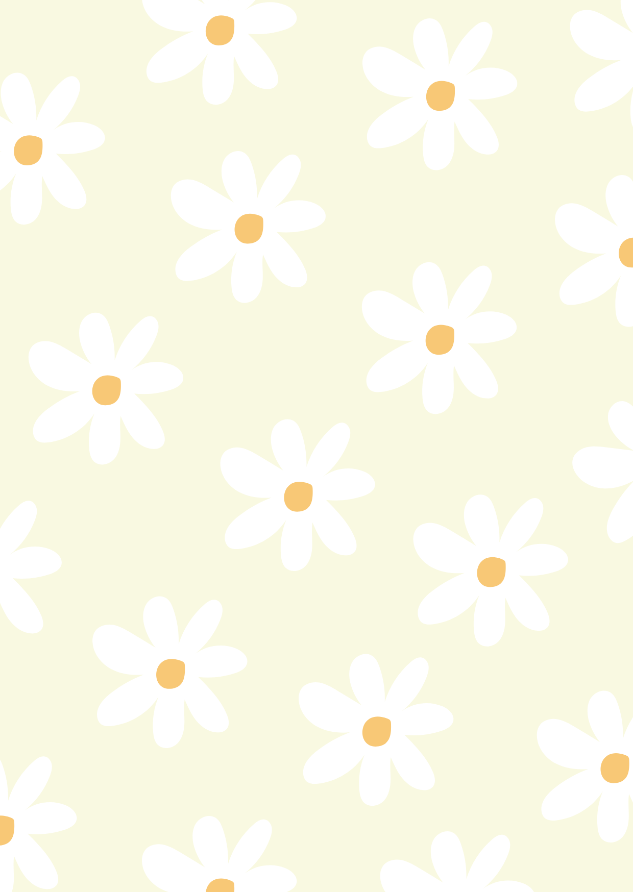 Blanco - Lichtgeel met witte bloemen