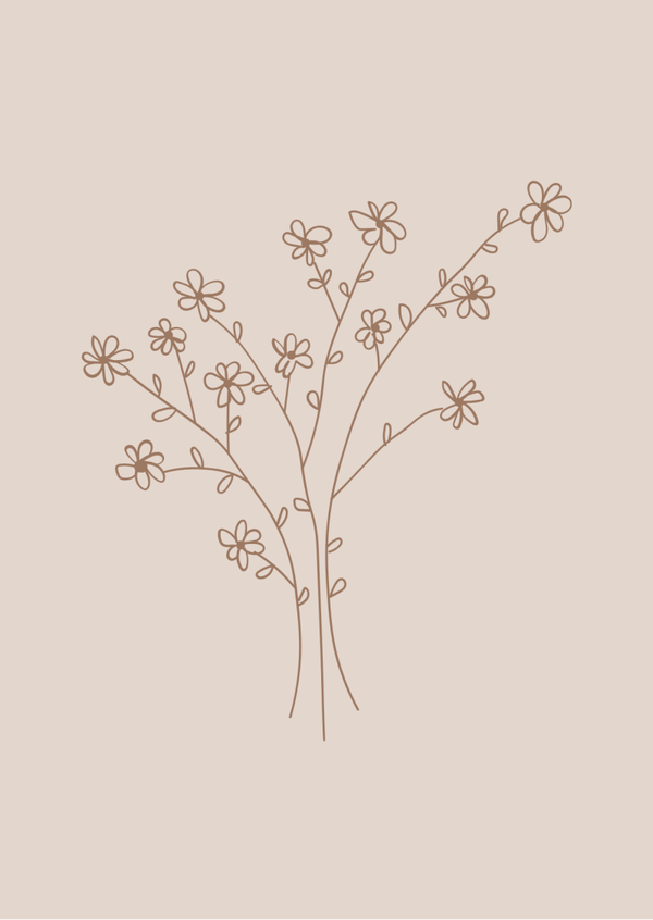 Blanco - Bloemetjes tak