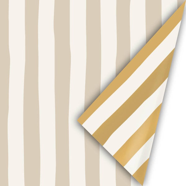 Cadeaupapier - Zand strepen