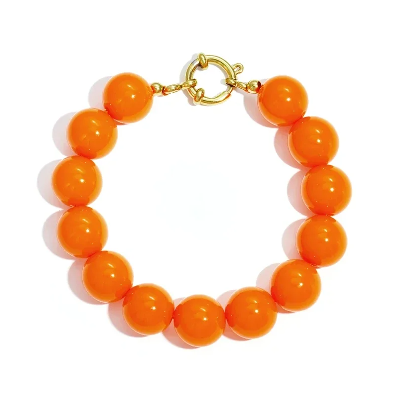 Kralenarmband - oranje