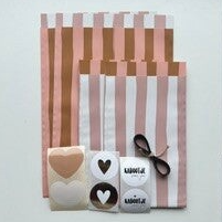 Inpakset - Roze strepen